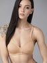 Nude Full-Coverage Non-Wired Cotton Bra for Women