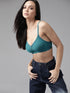 Teal Blue Full-Coverage Cotton Bra for Women – Non-Padded | Non-Wired