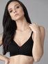 Black Full-Coverage Cotton Bra for Women – Non-Padded | Non-Wired
