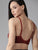 Maroon Medium-Coverage Cotton Bra for Women – Non-Padded | Non-Wired