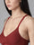 Maroon Medium-Coverage Cotton Bra for Women – Non-Padded | Non-Wired