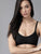 Black Medium-Coverage Cotton Bra for Women – Non-Padded | Non-Wired