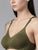 Olive Green Full Coverage Cotton Bra – Non-Padded | Non-Wired