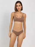 Chelvet Light Brown Seamless Lingerie Set