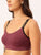 Maroon Lightly Padded Cotton Bra for Women – Non-Wired | Seamless | Slip-On Style