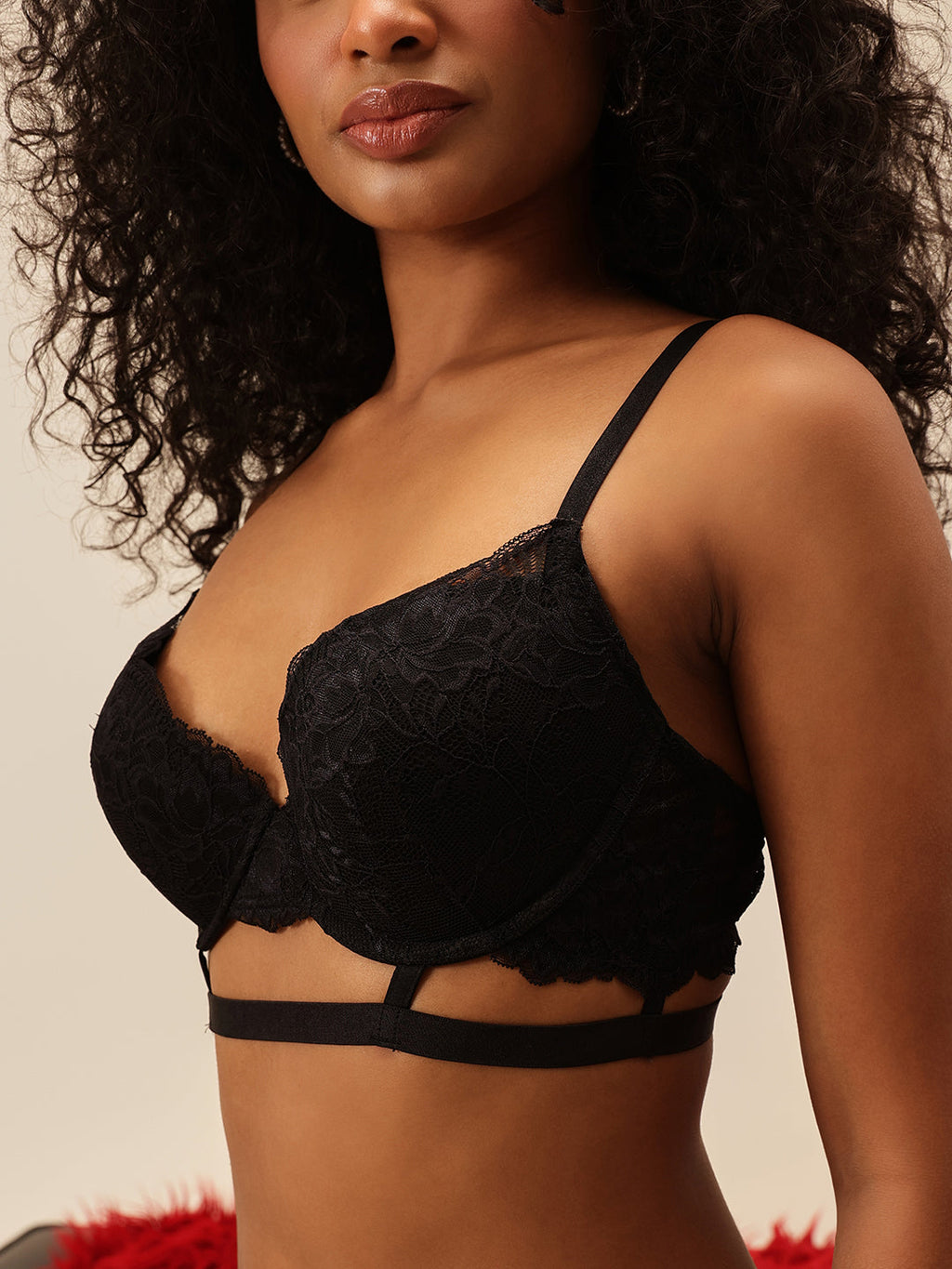 Padded Underwired Lace Bra & Panty Set