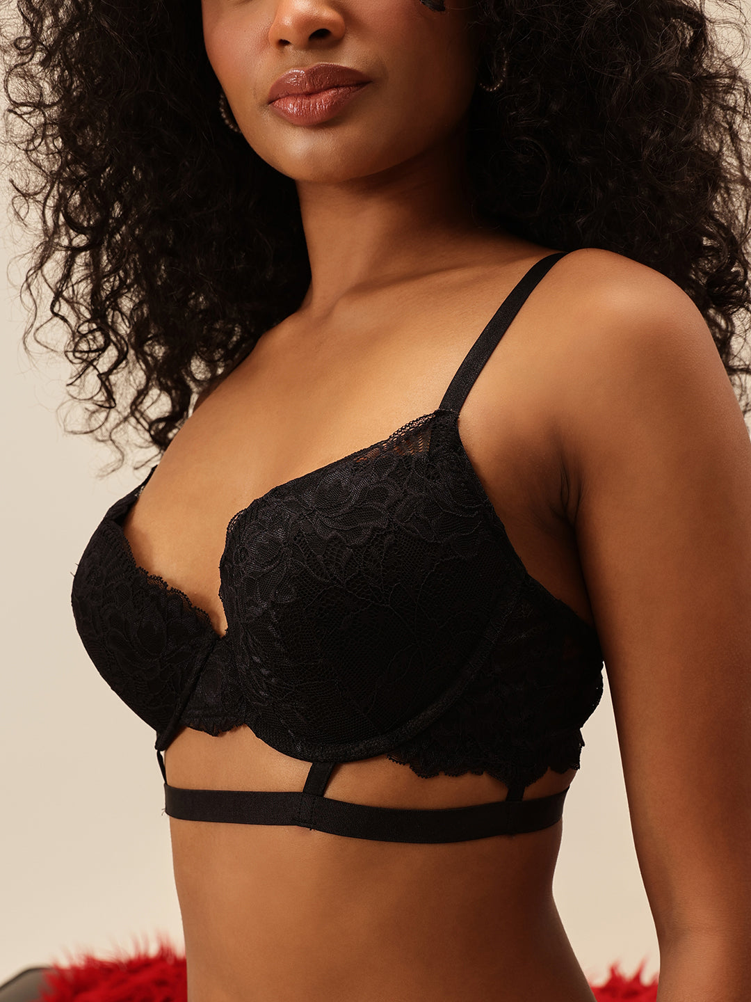 Padded Underwired Lace Bra & Panty Set