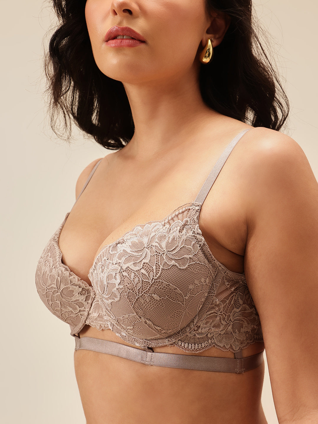 Padded Underwired Lace Bra & Panty Set