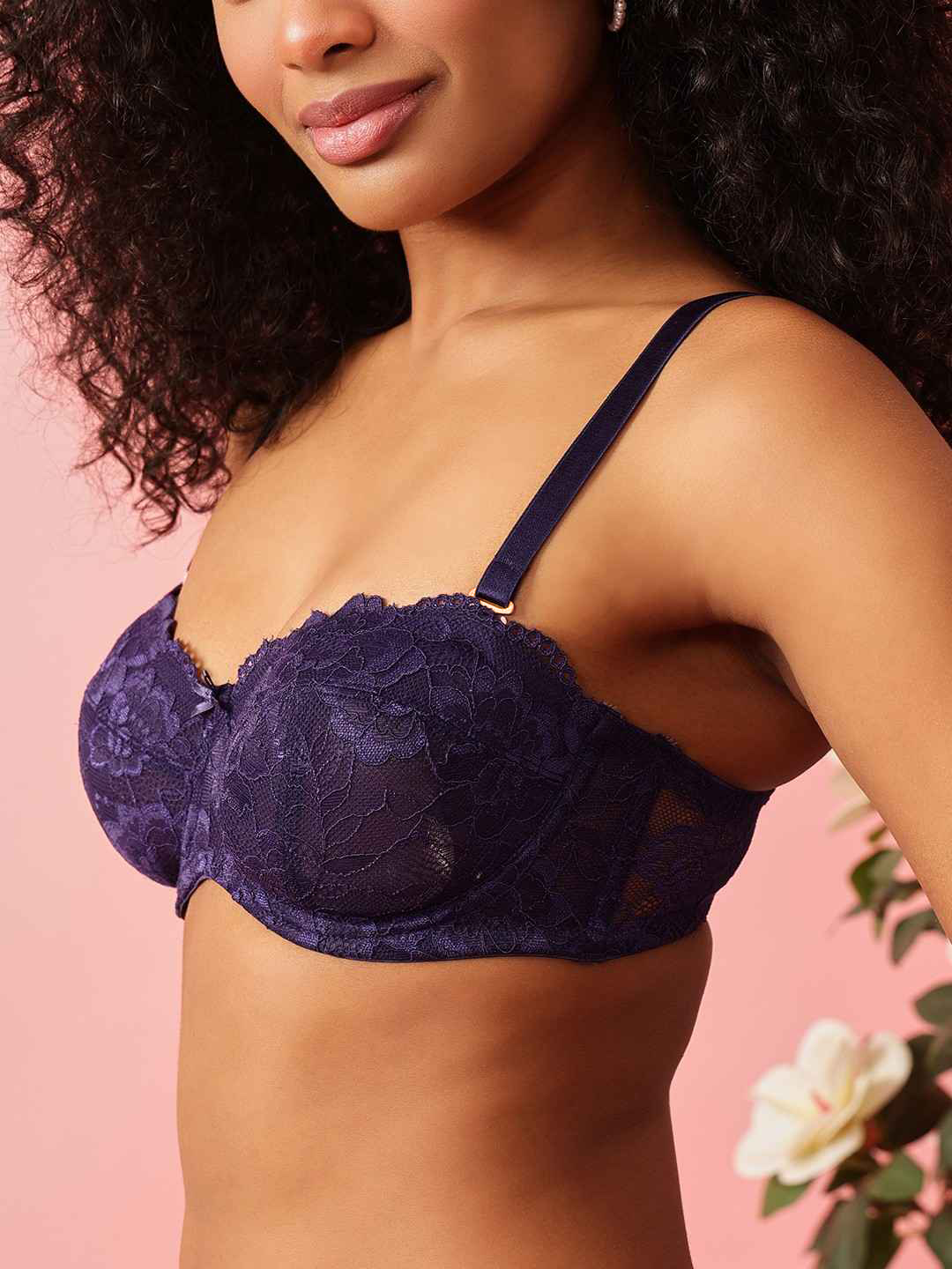 Non-Padded Underwired Lace Bralette