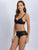 Zumlaa Black Medium-Coverage Lightly Padded Bra & Mid-Waist Brief Lingerie Set