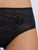 Zumlaa Black Medium-Coverage Lightly Padded Bra & Mid-Waist Brief Lingerie Set