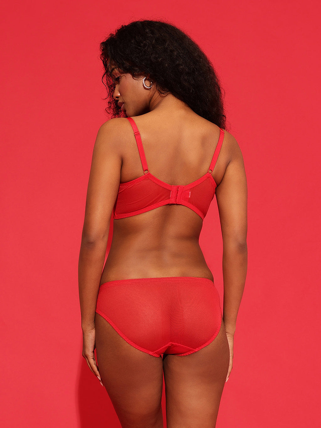 Women Padded Underwired Bralette & Brief Set