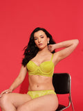 Women Padded Underwired Bralette & Brief Set
