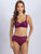 Zumlaa Purple Medium-Coverage Lightly Padded Bra & Mid-Waist Brief Lingerie Set