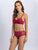 Zumlaa Magenta Medium-Coverage Lightly Padded Bra & Mid-Waist Brief Lingerie Set