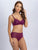 Zumlaa Purple Medium-Coverage Lightly Padded Bra & Mid-Waist Brief Lingerie Set