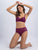 Zumlaa Purple Medium-Coverage Lightly Padded Bra & Mid-Waist Brief Lingerie Set