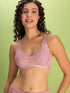 Full Cup Padded Non-Wired Bra With Lace Panels